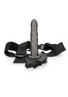 Ouch! Twisted Hollow Strap-on 8" 20cm Gunmetal