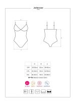 Pikantní body Obsessive Jolierose teddy XXL - Červená - XXL