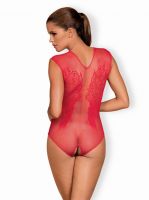 Úžasné body Obsessive B112 teddy red - Červená S - M/L